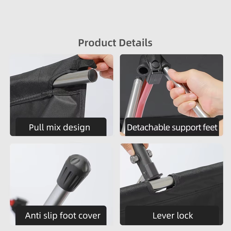 Portable Camping Cot Lightweight Collapsible Sleeping Bed Tourist Hiking Backpac