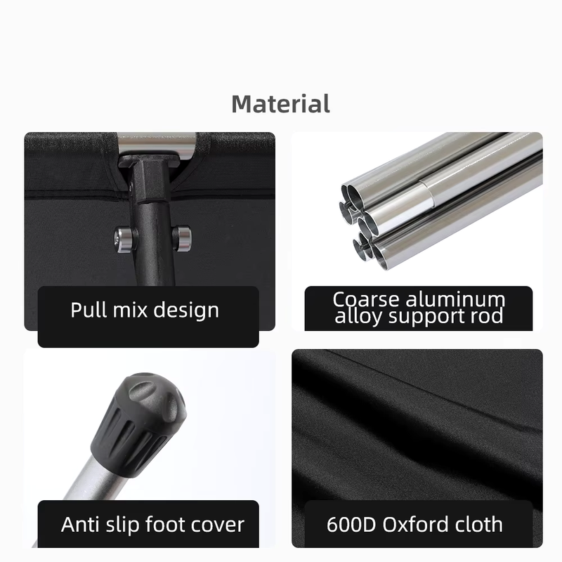 Portable Camping Cot Lightweight Collapsible Sleeping Bed Tourist Hiking Backpac