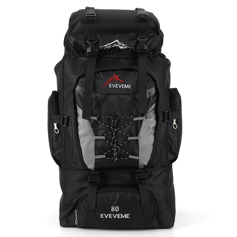 80L Travel Backpack Camping Bag for Men Large Hiking Bag Tourist Rucksack Waterp