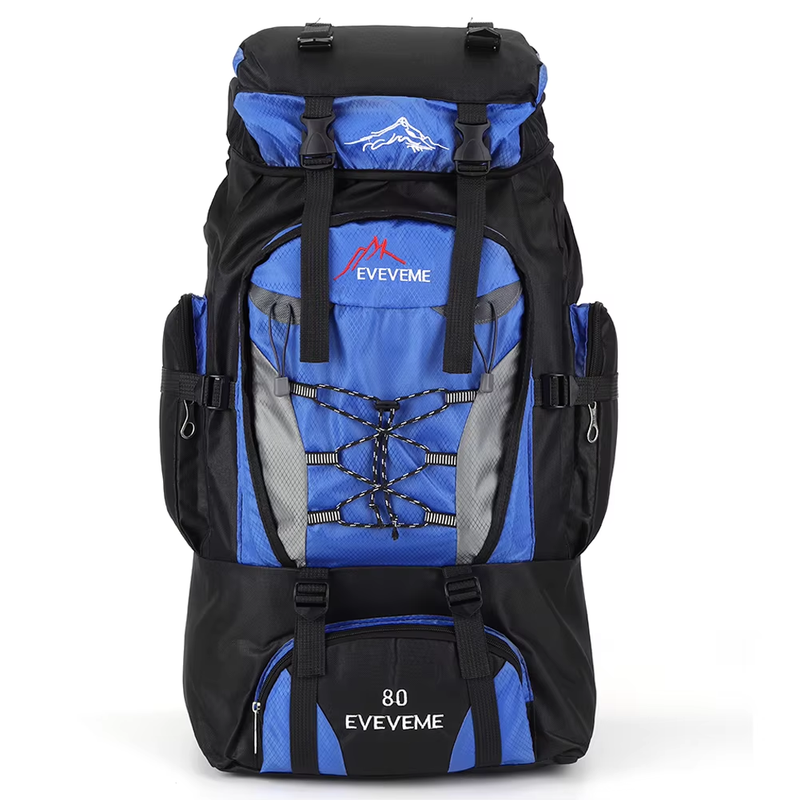 80L Travel Backpack Camping Bag for Men Large Hiking Bag Tourist Rucksack Waterp