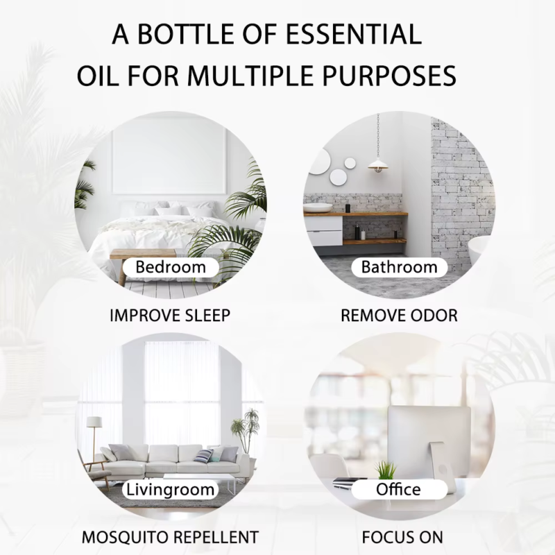 100ML Spearmint Pure Natural Rose Essential Oils for Humidifier Diffuser Spa Mas