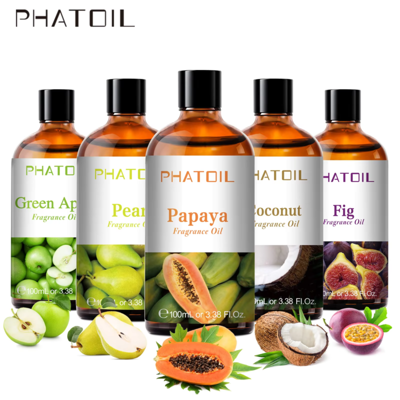 100ML Coconut Peach Blueberry Mango Fragrance Oil Apple Banana Grape Lemon Aroma