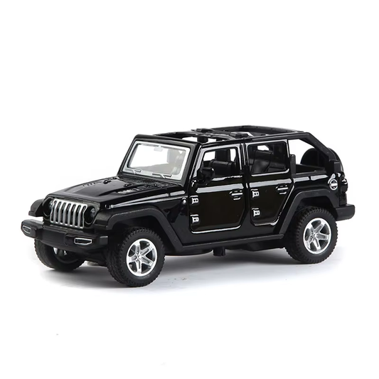 1:36 Alloy JEEPS Wrangler Car Model Simulation Off-Road Vehicle Pull Back Car De