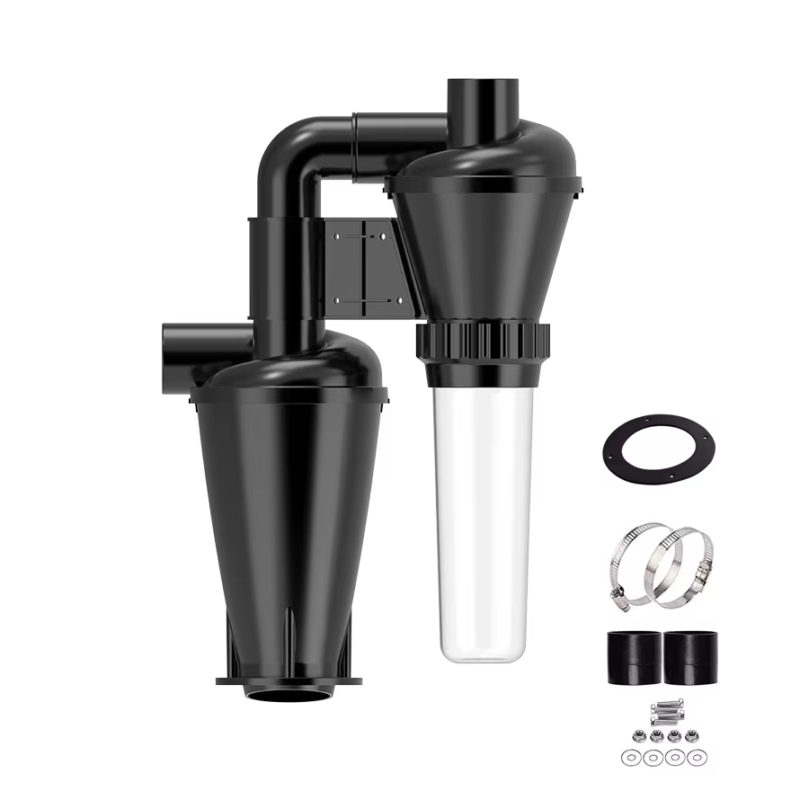 Double Filtration Cyclone Dust Collector 50Mm/2'' DIY Turbocharged Woodworking F