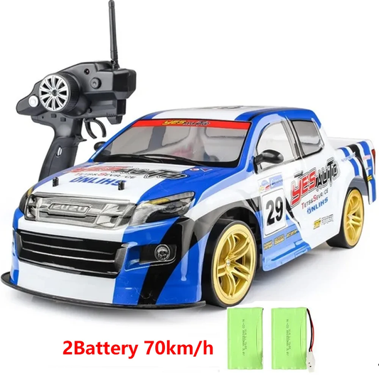 1:10 4Wd 70Km/H Rc Drift Car Drifting Wheels Anti-Collision Off-Road Racing Rc C