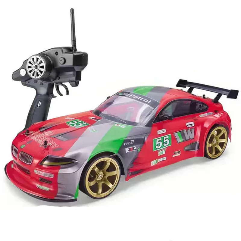 1:10 4Wd 70Km/H Rc Drift Car Drifting Wheels Anti-Collision Off-Road Racing Rc C