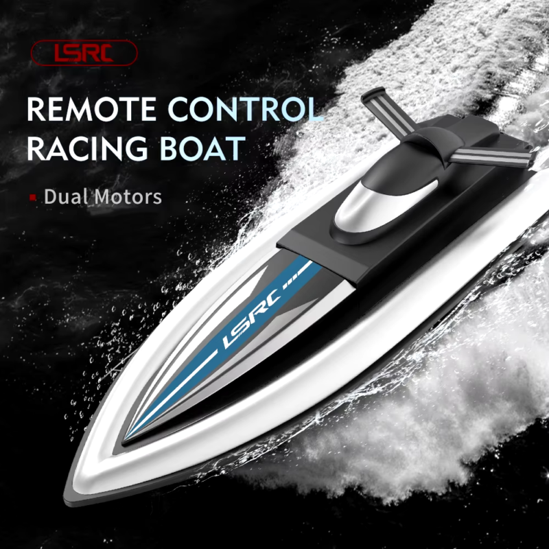 2.4G LSRC-B8 RC High Speed Racing Boat Waterproof Rechargeable Model Electric Ra
