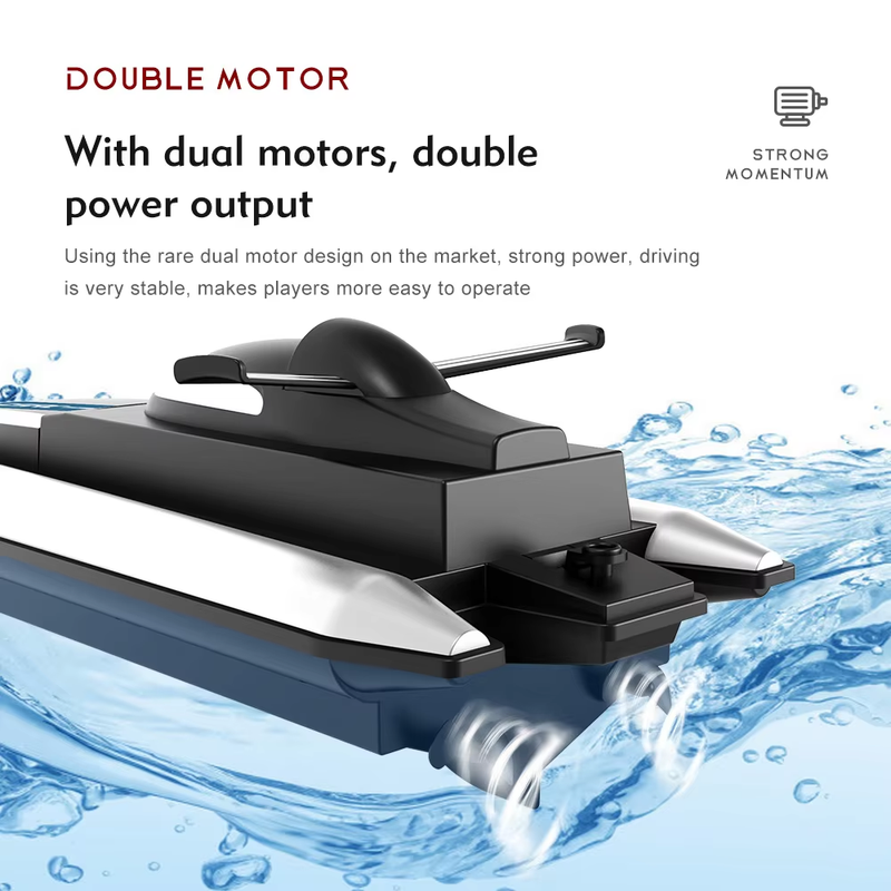 2.4G LSRC-B8 RC High Speed Racing Boat Waterproof Rechargeable Model Electric Ra