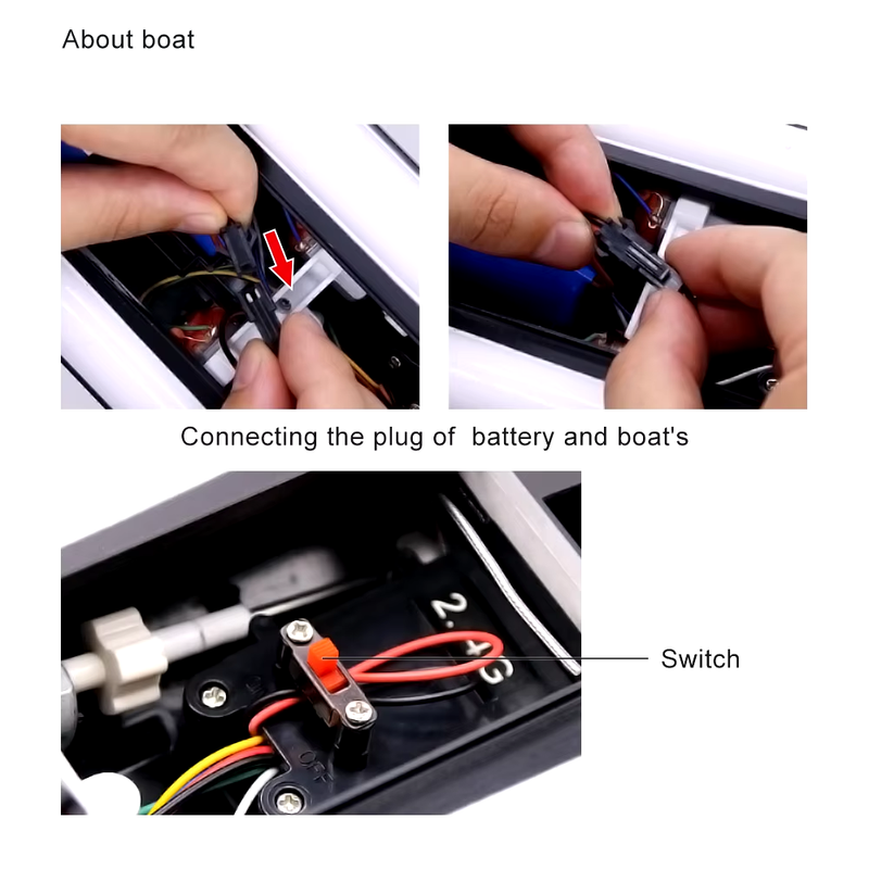 2.4G LSRC-B8 RC High Speed Racing Boat Waterproof Rechargeable Model Electric Ra