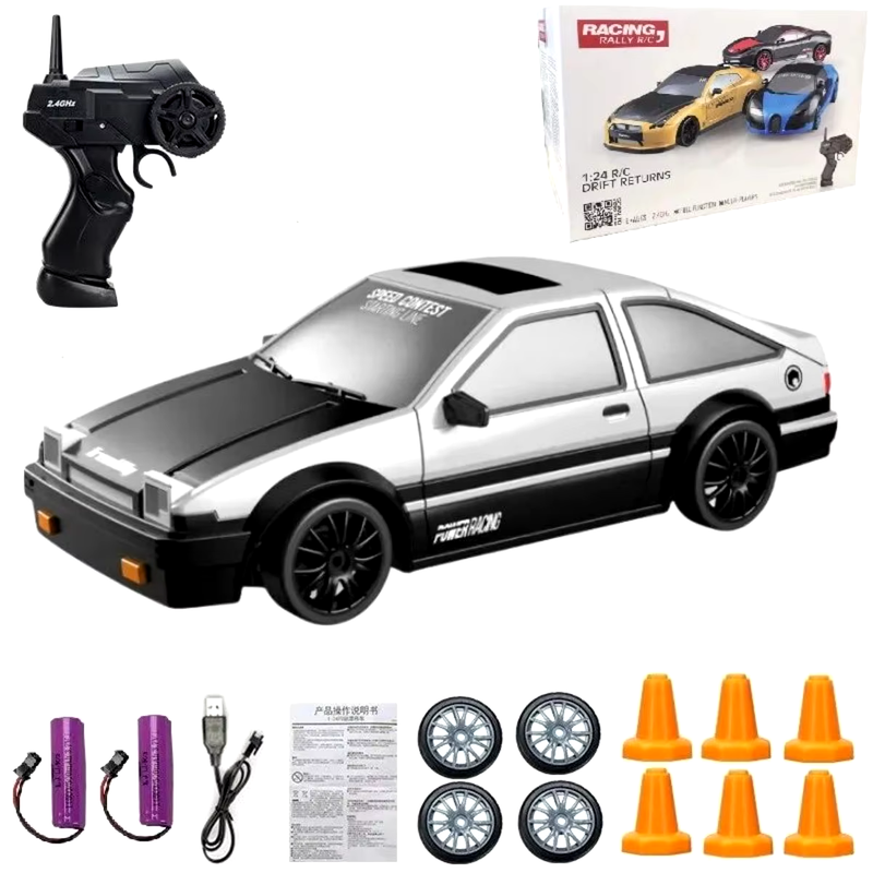 2.4G Drift Rc Car 4WD RC Drift Car Toy Remote Control GTR Model AE86 Vehicle Car