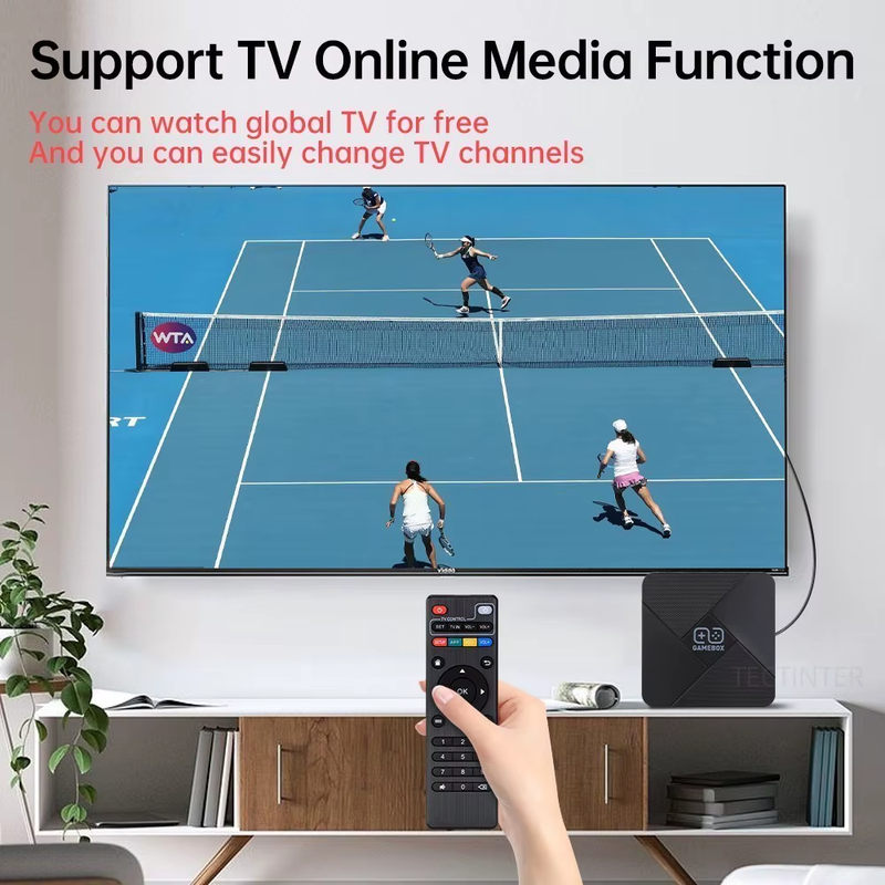 G5 Game Box 4K Dual-System Retro Video Game Console Built-In 40000+ Games 128G T