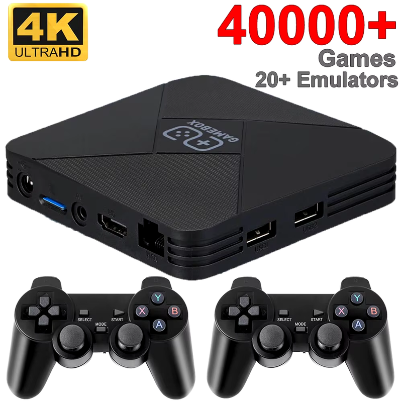 G5 Game Box 4K Dual-System Retro Video Game Console Built-In 40000+ Games 128G T