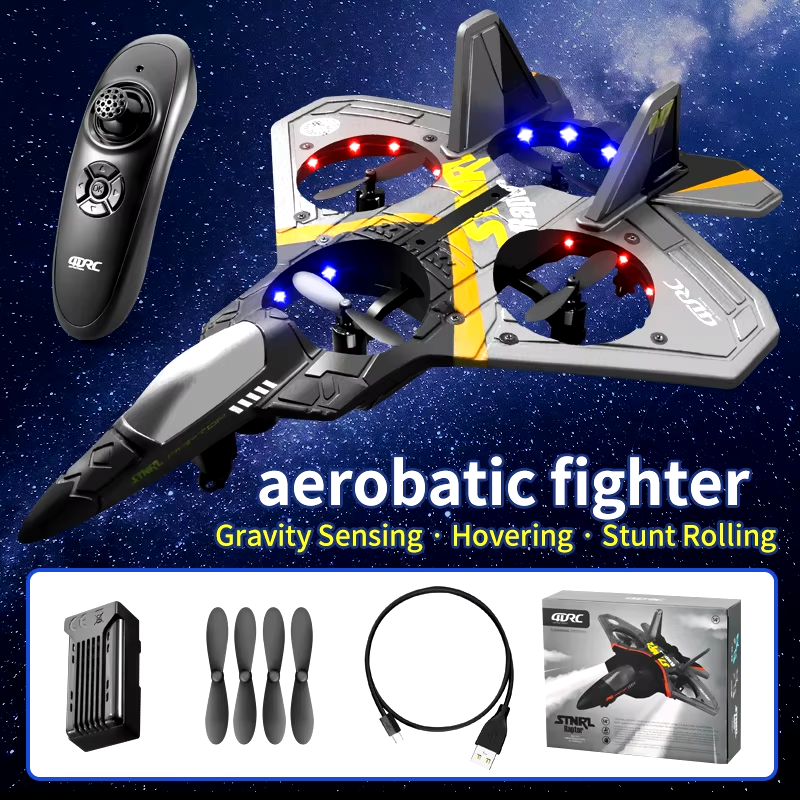 V17 RC Plane 2.4G Radio Control Fighter Hobby Plane Glider Airplane EPP Foam Rem