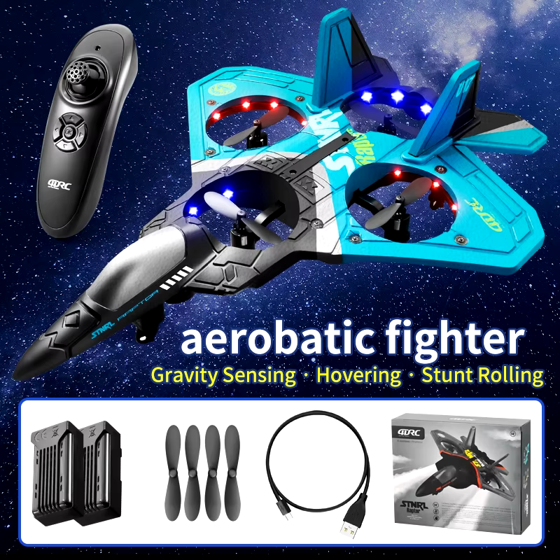 V17 RC Plane 2.4G Radio Control Fighter Hobby Plane Glider Airplane EPP Foam Rem