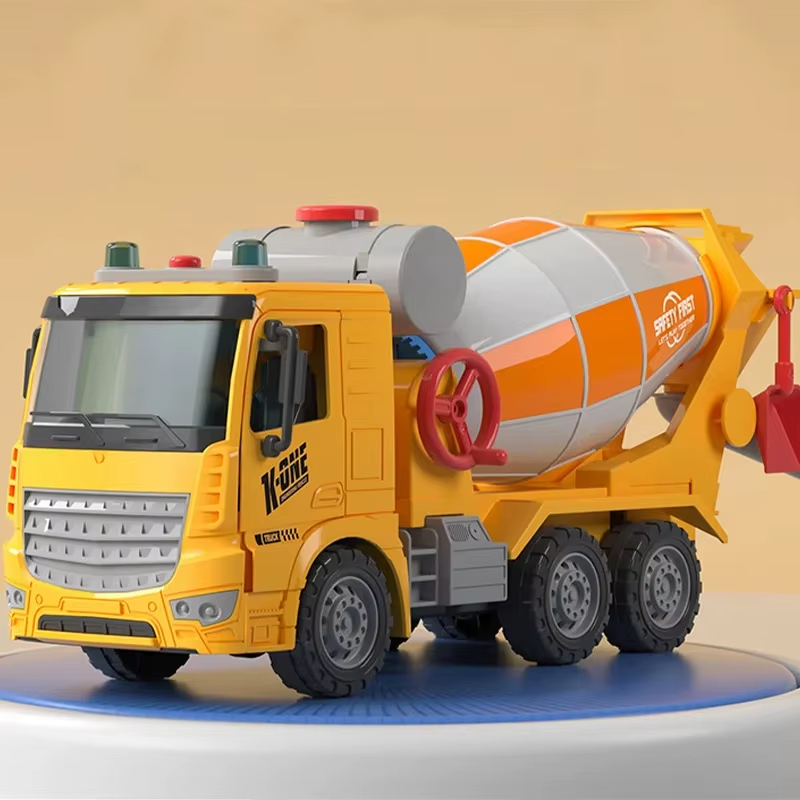 Large Simulation Engineering Mixer Truck Model Inertia Transporter Concrete Ceme
