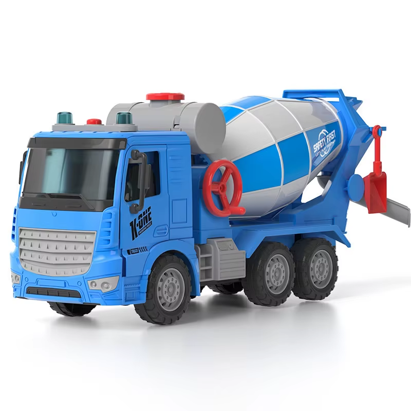 Large Simulation Engineering Mixer Truck Model Inertia Transporter Concrete Ceme