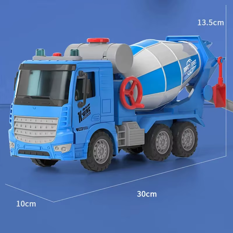 Large Simulation Engineering Mixer Truck Model Inertia Transporter Concrete Ceme