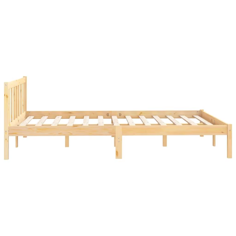 Solid Wood Bed Frame 120X200 Cm - Mattress Not Included, Durable Design for Bedr