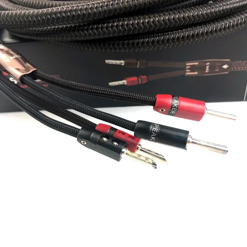 Type 5 Speaker Cable Low-Distortion Low Noise Solid PSC+ Copper Hifi Audio Speak