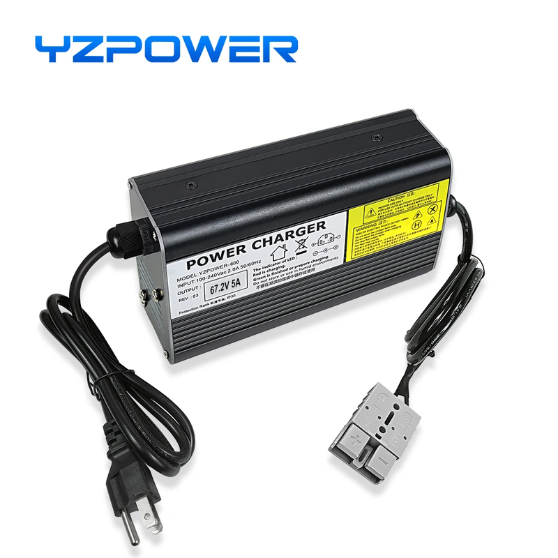 67.2V 5A Lithium Battery Charger 16S 60V Charger Input 110-240Vac Fast Charging