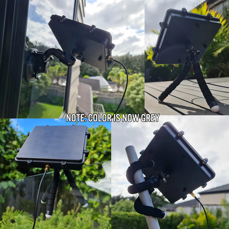 Active L-Band 1525-1660 RHCP Inmarsat to Iridium Patch Antenna Set