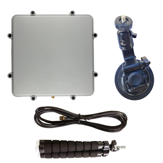 Active L-Band 1525-1660 RHCP Inmarsat to Iridium Patch Antenna Set