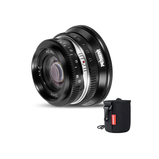 25Mm F1.7 Manual Camera Lens APS-C for Fuji X Canon RF Nikon Z M4/3 Sony E Mount