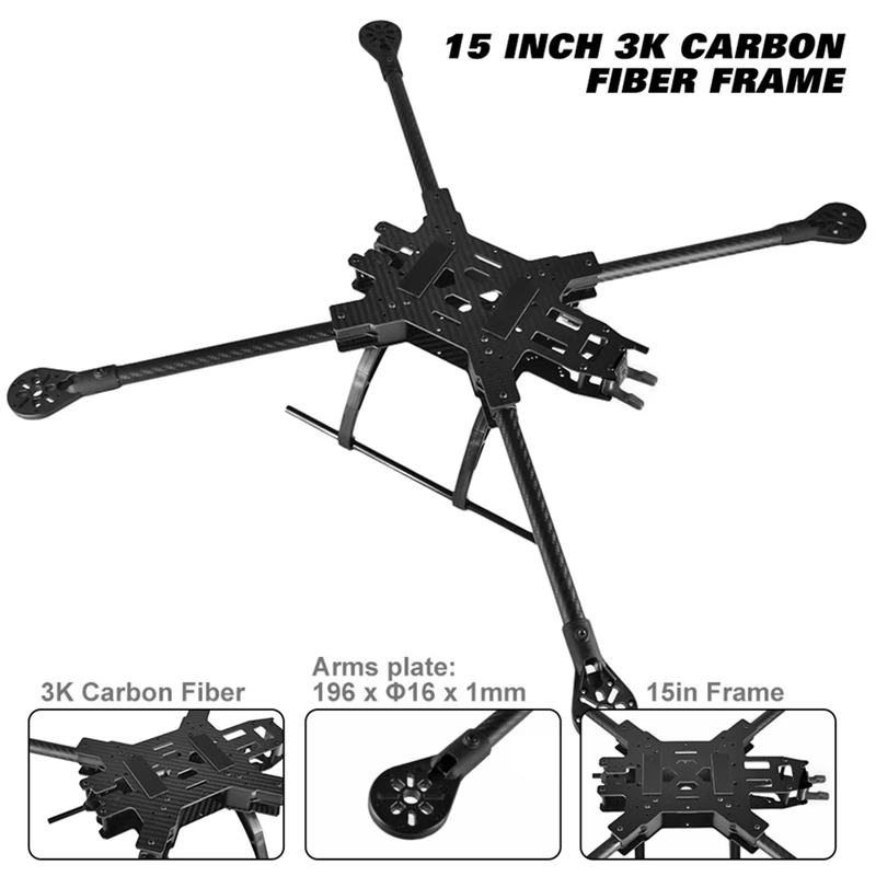 15Inch FPV Racing Drone Frame Carbon Fiber Quadcopter FPV Freestyle Frame for En