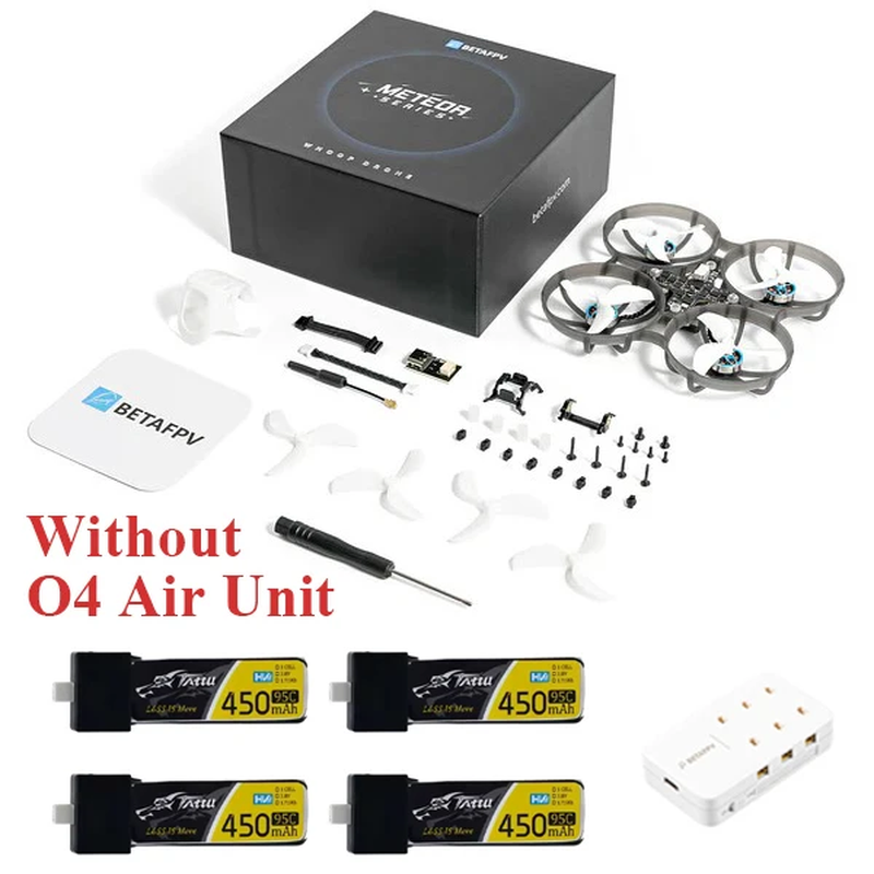 Meteor75 Pro O4 Brushless Whoop Quadcopter 2025 with or without Tattu BT2.0 450M
