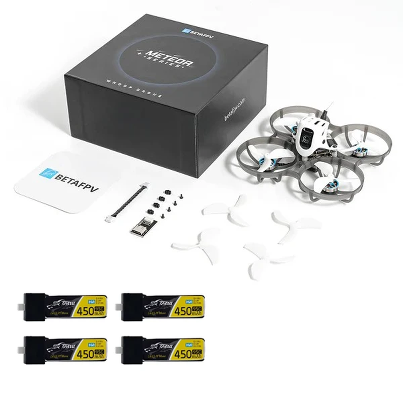 Meteor75 Pro O4 Brushless Whoop Quadcopter 2025 with or without Tattu BT2.0 450M