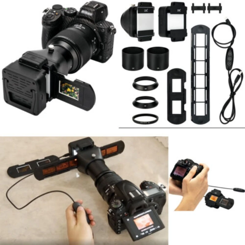 JJC FDA-S1 35Mm Negative Film Digitizing Adapter & LED Light Set for Copying Sca