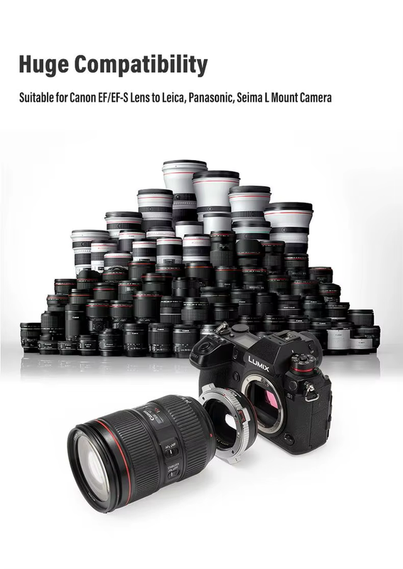 EF-L Pro EF-L Auto Focus Lens Mount Adapter for Canon EF EF-S Lens to L Mount Ca