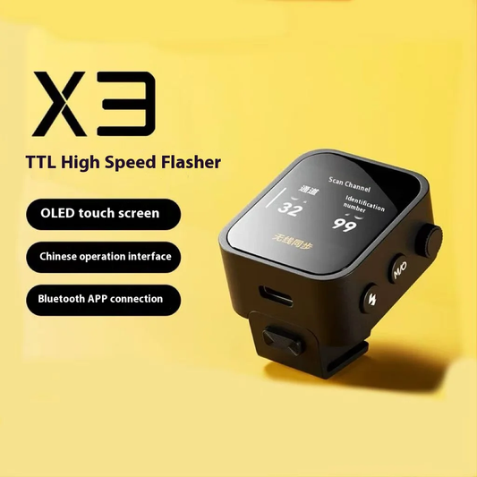 X3 TTL HSS 2.4G Wireless Flash Trigger OLED Touch Screen Transmitter Quick Charg
