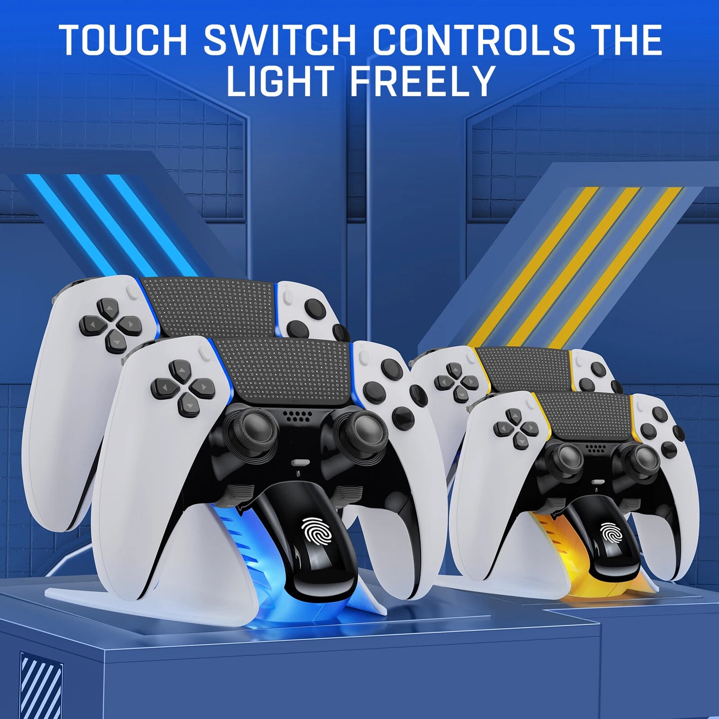 BEBONCOOL Dual Controller Charger For PS5 Charging Dock Station For Playstation