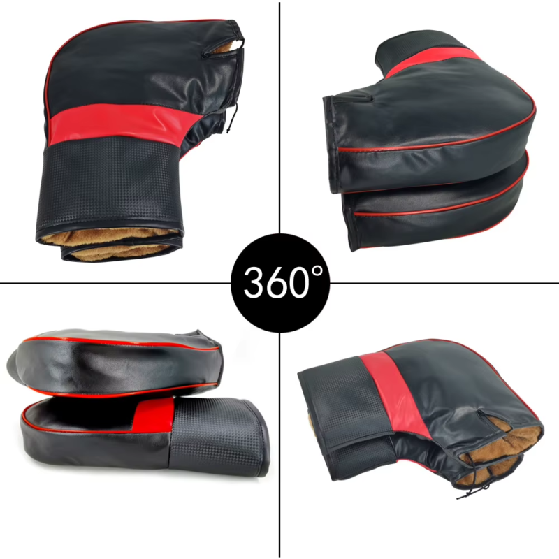 Motorcycle Handlebar Cover Winter Battery Bike Windshield Gloves Windproof Warm