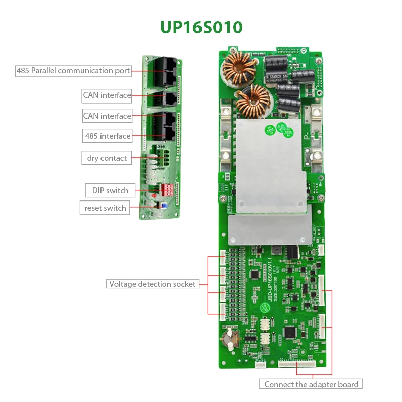 JBD Smart BMS 16S 48V 100A 200A Family Energy Storage Lifepo4 Inverter Bms Suppo