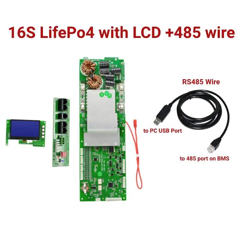 JBD Smart BMS 16S 48V 100A 200A Family Energy Storage Lifepo4 Inverter Bms Suppo