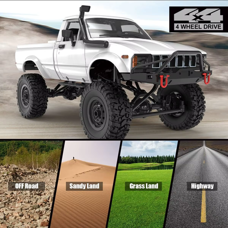 C24-1 C14 C24 RC Car Crawler 1/16 Scale 4WD Offroad RC Truck Climbing Speed Mode