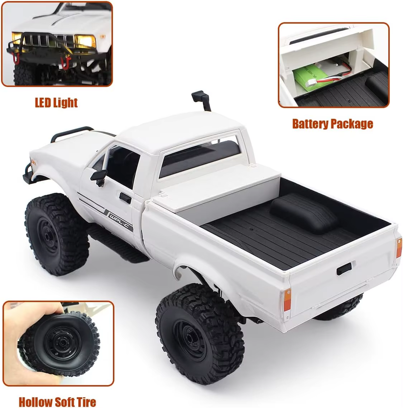 C24-1 C14 C24 RC Car Crawler 1/16 Scale 4WD Offroad RC Truck Climbing Speed Mode