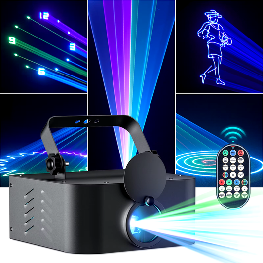 Animation Effect Laser Light RGB Beam Line Scanner Projector DMX Professional Di