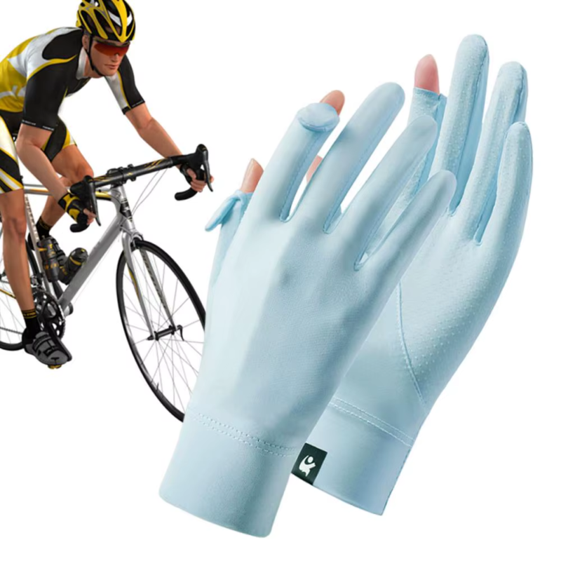 UV Protection Gloves UPF 50 Full Finger UV Blocking Gloves Touchscreen Machine W