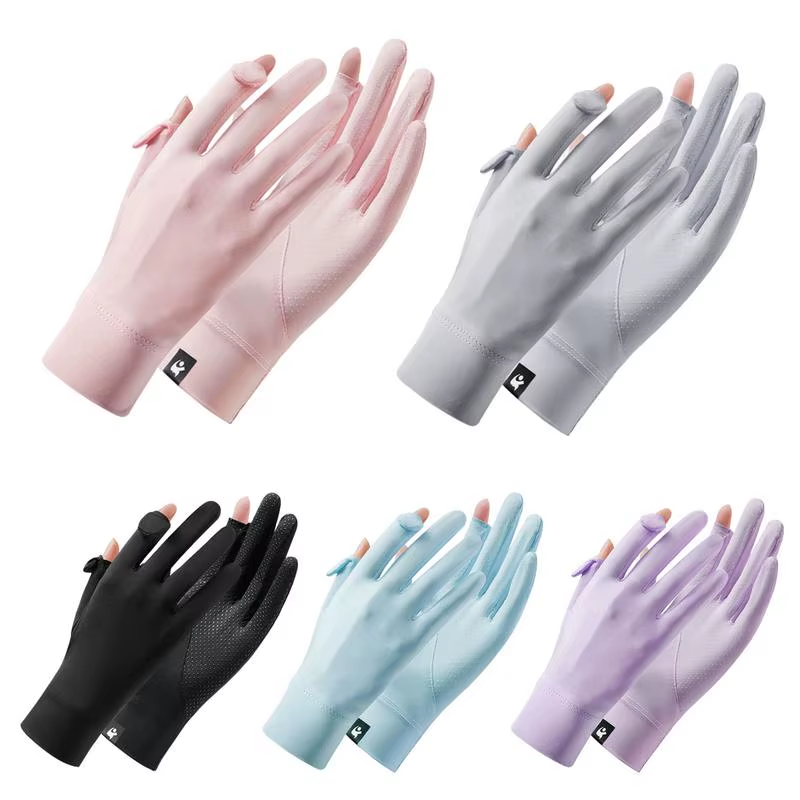 UV Protection Gloves UPF 50 Full Finger UV Blocking Gloves Touchscreen Machine W