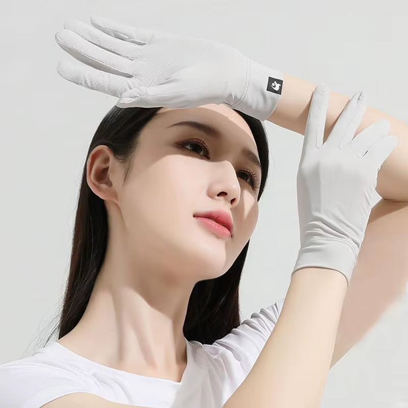 UV Protection Gloves UPF 50 Full Finger UV Blocking Gloves Touchscreen Machine W