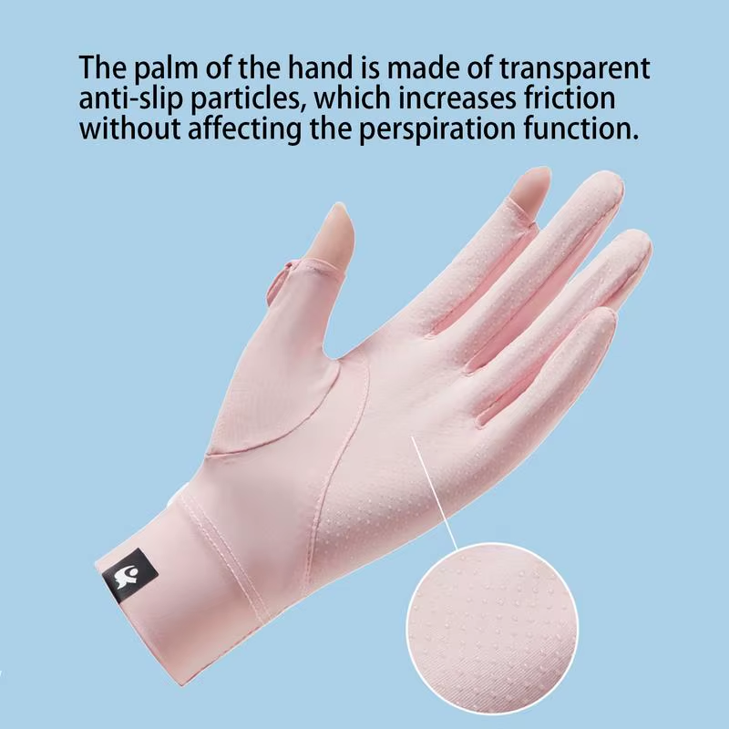 UV Protection Gloves UPF 50 Full Finger UV Blocking Gloves Touchscreen Machine W