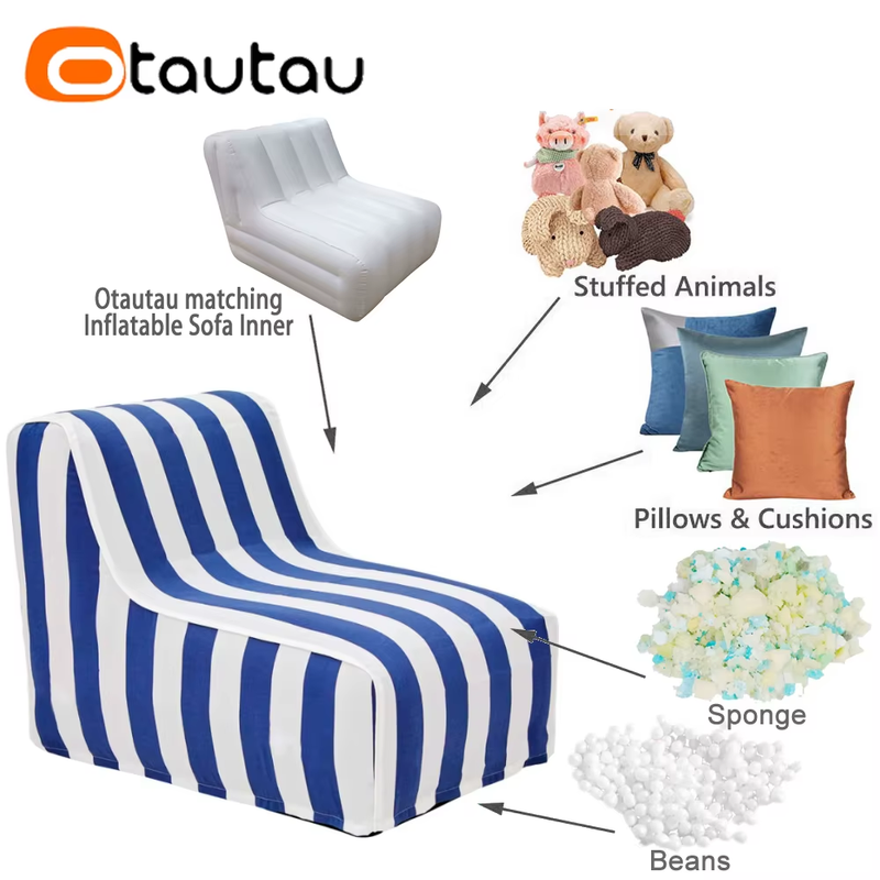 Outdoor Inflatable Sofa Cover & Inner Air Liner Independent Sales ! Beach Pool B