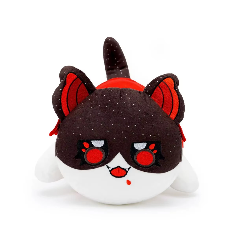 Funny Cat Plush Cute Red Apple Moon Cat Doll Cartoon Stuffed Animal Figure Model