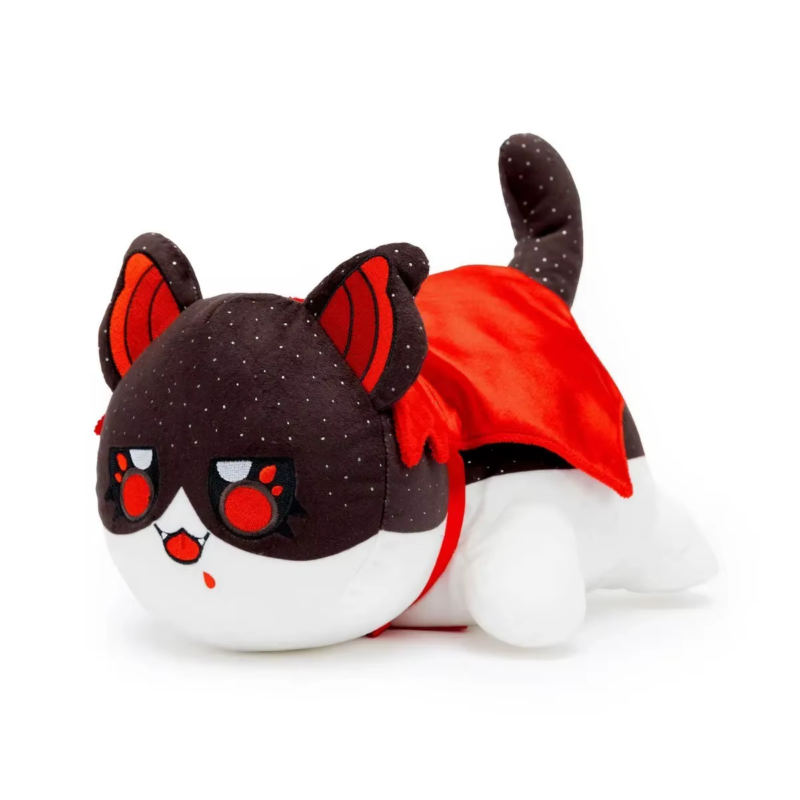 Funny Cat Plush Cute Red Apple Moon Cat Doll Cartoon Stuffed Animal Figure Model