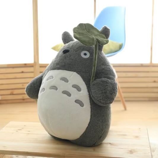 Cartoon Laugh Totoro Plush Toy Stuffed Movie Anime Grey Cat Plushies Totoro Hold