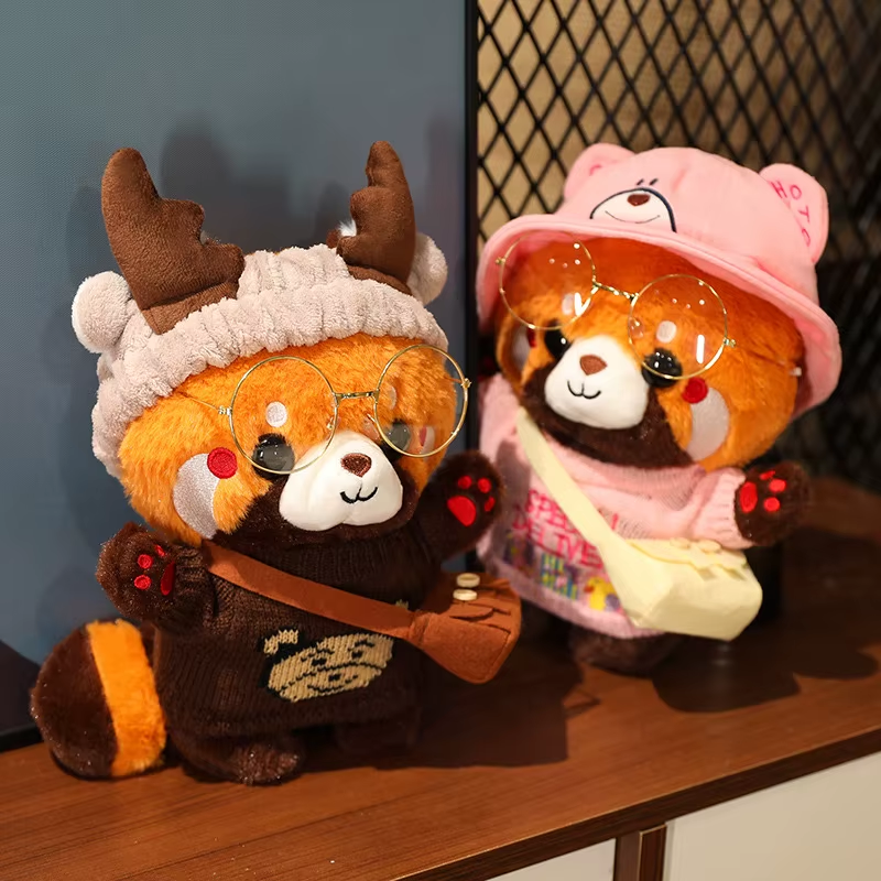 Cute Raccoon Doll Plush Toy Cartoon Animals Soft Stuffed Dolls Lovely Plush Toys