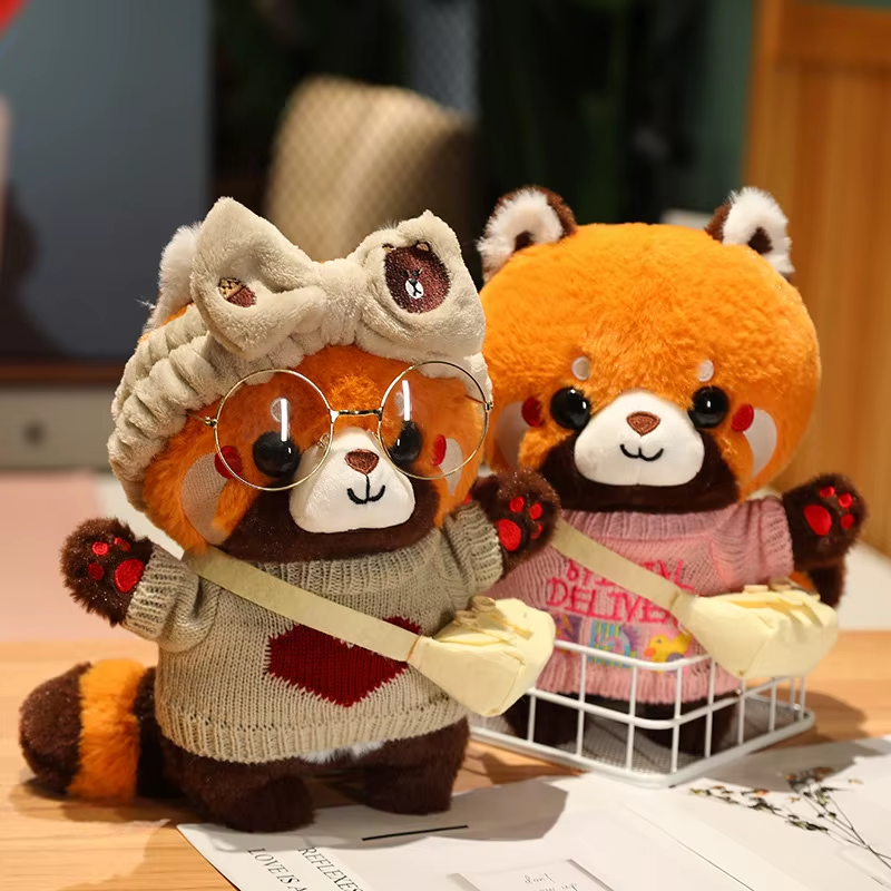 Cute Raccoon Doll Plush Toy Cartoon Animals Soft Stuffed Dolls Lovely Plush Toys